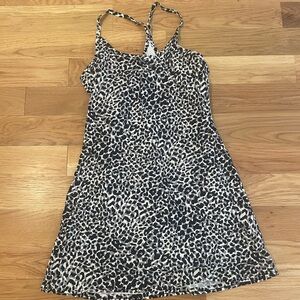 Outdoor Voices Leopard Print Exercise Dress